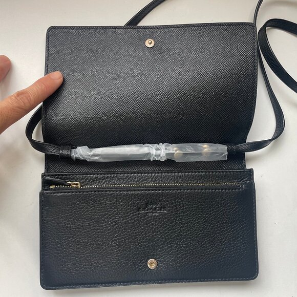 COACH Leather Crossbody Bag Clutch - Picture 3 of 5